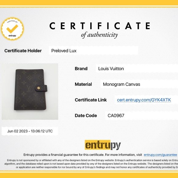 Authentic LOUIS VUITTON Monogram Canvas Small Ring Agenda PM - Picture 13 of 13